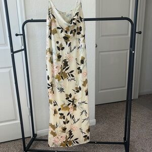Minuet Petite Floral Maxi Dress - Cream, Pink, Green, Black